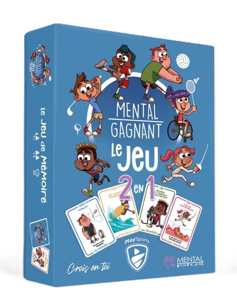 Play Sports Mental Gagnant le jeu - Coffret 2 en 1 (7 Familles et Mémoire)